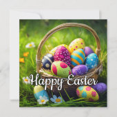 Wir hoffen, dass ihr alle ein glückliches Ostern h Karte (Vorderseite)