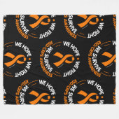 Wir hoffen, dass wir kämpfen und überleben... RSD/ Fleecedecke (Vorderseite (Horizontal))