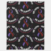 Wir hoffen, dass wir kämpfen, wir überleben... Ara Fleecedecke (Vorderseite)