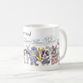 Wir hoffen euch 19 Cartoon Rabbits Kaffeetasse (VorderseiteRechts)