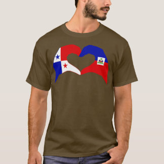 Wir hören Panama Haiti Multinational Patriot Flag  T-Shirt
