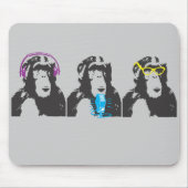 Wir hören, wir sprechen, wir sehen Dinge Mousepad (Vorne)