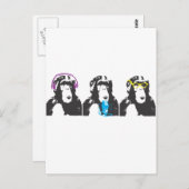 Wir hören, wir sprechen, wir sehen Sachen Postkarte (Vorne/Hinten)