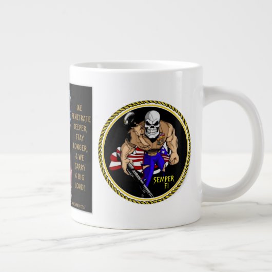 WIR HUNDERTEN DIE UVIEN Jumbo-Tasse (Rechts)