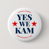 Wir Kam Kamala Harris Präsident Button (Vorderseite)