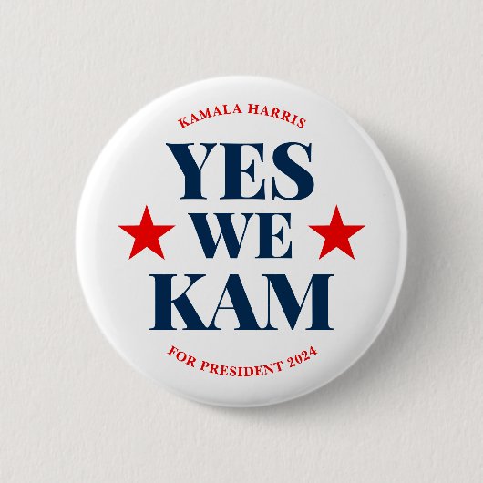 Wir Kam Kamala Harris Präsident Button (Vorderseite)