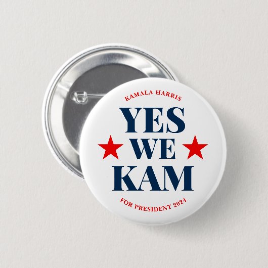 Wir Kam Kamala Harris Präsident Button (Vorne & Hinten)
