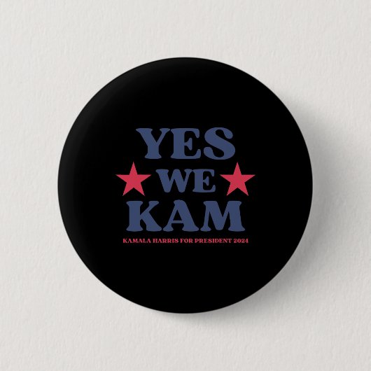 Wir Kam Präsident Kamala Harris 47 Frau Präsidenti Button (Vorderseite)