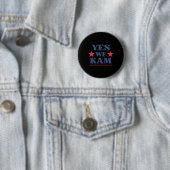 Wir Kam Präsident Kamala Harris 47 Frau Präsidenti Button (Beispiel)