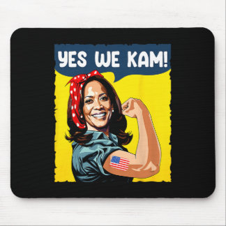 Wir Kam Rosie The Riveter für Präsident Kamala Har Mousepad