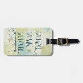 Wir kamen, sahen wir, liebten wir Zitat und Karte Gepäckanhänger (Vorderseite horizontal)