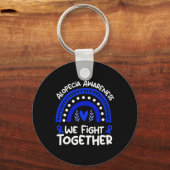 Wir kämpfen gemeinsam Alopezie Alopezie Alopezie Schlüsselanhänger (Vorderseite)