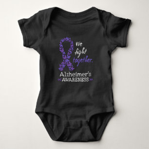 Wir kämpfen gemeinsam - Alzheimer-Bewusstsein Baby Strampler
