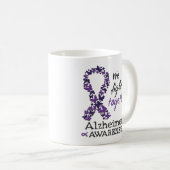 Wir kämpfen gemeinsam - Alzheimer-Bewusstsein Kaffeetasse (VorderseiteRechts)