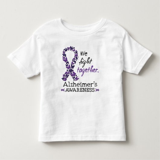 Wir kämpfen gemeinsam - Alzheimer-Bewusstsein Kleinkind T-shirt (Vorderseite)