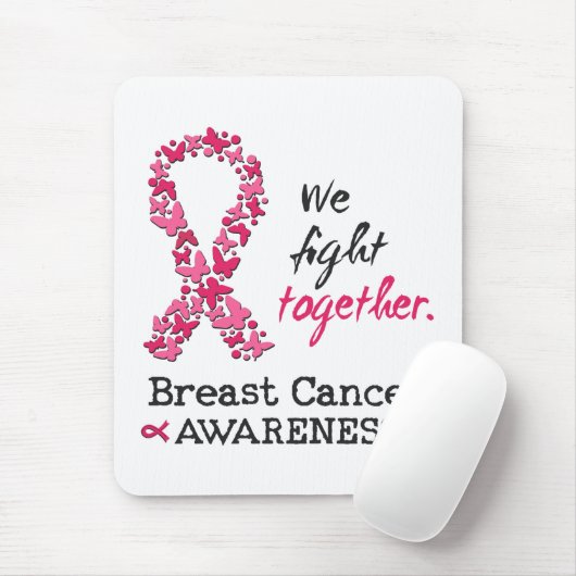 Wir kämpfen gemeinsam gegen Brustkrebs Mousepad (Mit Mouse)