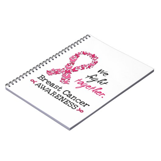 Wir kämpfen gemeinsam gegen Brustkrebs Notizblock (Linke Seite)