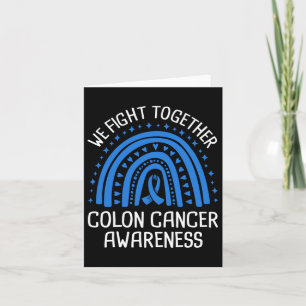 Wir kämpfen gemeinsam gegen Colon Cancer Awareness Karte