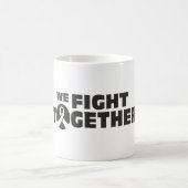 Wir kämpfen gemeinsam - Hoffnung gegen Krebs kämpf Kaffeetasse (Mittel)