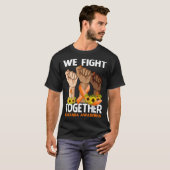 Wir kämpfen gemeinsam mit LEUKEMIA AWARENESS Sonne T-Shirt (Vorne ganz)