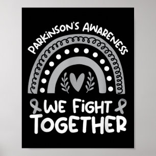 Wir kämpfen gemeinsam Parkinson Bewusstsein _ Park Poster