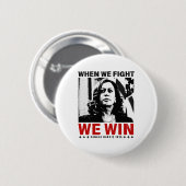 Wir kämpfen um den Sieg 2024 Kamala Harris für den Button (Vorne & Hinten)