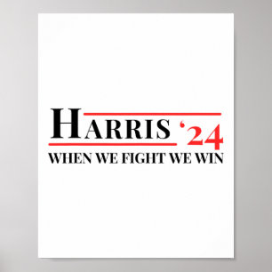Wir kämpfen um Kamala 24 Harris 2024 Patriotic Me Poster