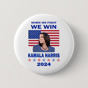Wir kämpfen, wir gewinnen - Kamala Harris 2024 Button