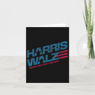 Wir kämpfen, wir gewinnen Kamala Harris Katzenlady Karte