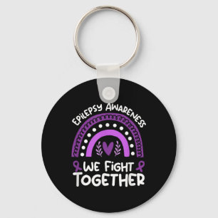 Wir kämpfen zusammen _ Epilepsie Awareness Shirt _ Schlüsselanhänger