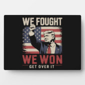 Wir kämpften dafür, dass wir Trump 47. Präsident ü Fotoplatte (Vorderseite)