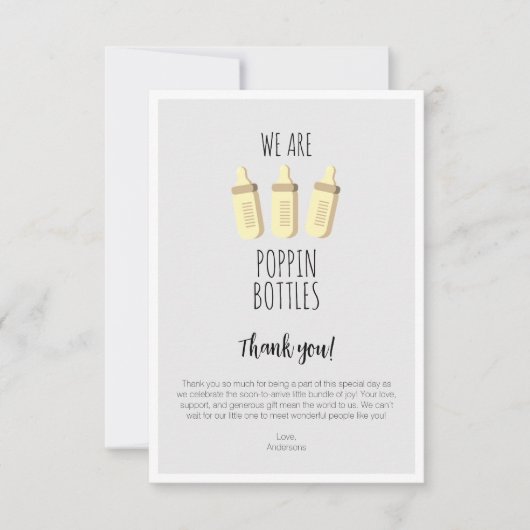 Wir kaufen Flaschen Spaß dank Ihrer Karte (Vorderseite)