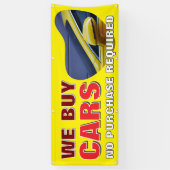 Wir kaufen gebrauchte Autos mit eigenem Banner (Vertikal)