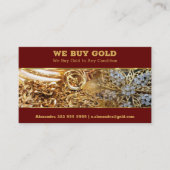 Wir kaufen Gold Business Card 2 Visitenkarte (Vorderseite)