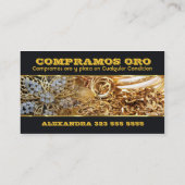 Wir kaufen Gold Business Card Visitenkarte (Rückseite)