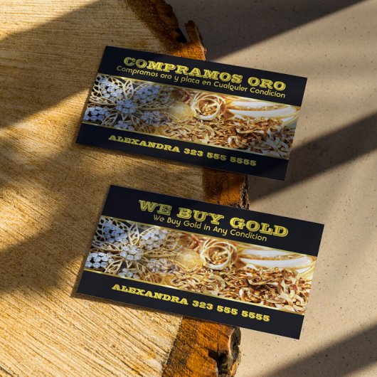 Wir kaufen Gold Business Card Visitenkarte