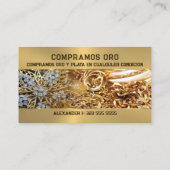 Wir kaufen Gold in jedem Zustand Visitenkarte (Rückseite)