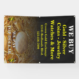 Wir kaufen Gold Silbermünzen Schmucksäcke Banner