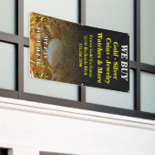 Wir kaufen Gold Silbermünzen Schmucksäcke Banner (Äußeres Gebäude)