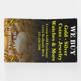 Wir kaufen Gold Silbermünzen Schmucksäcke Banner