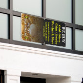 Wir kaufen Gold Silbermünzen Schmucksäcke Banner (Äußeres Gebäude)