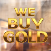 Wir kaufen Gold Wertvoll Metals Shop Tür Fensteraufkleber (Blatt 2)