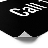 Wir kaufen Häuser schwarz und weiß Werbevorlage Poster (Ecke)