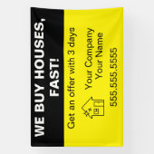 Wir kaufen Häuser, Vorlage für Immobilien-Anwesen Banner (Vertikal)