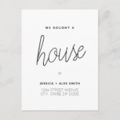 Wir kauften ein Haus, das wir bewegten Postkarte (Vorderseite)