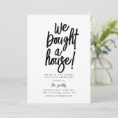 Wir kauften ein Party für das Haus Einladung (Stehend Vorderseite)