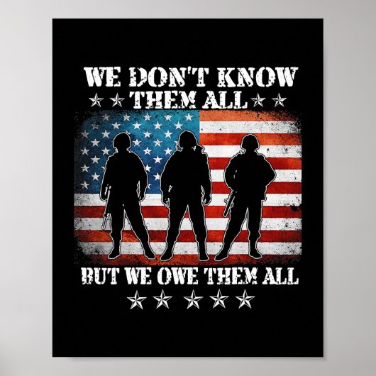 Wir kennen sie nicht alle, aber wir schulden ihnen poster (Vorne)