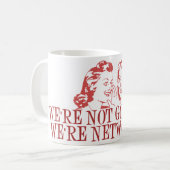 Wir klatschen nicht waren Vernetzung Kaffeetasse (Vorderseite Links)