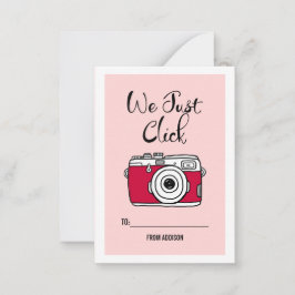 Wir klicken einfach auf Camera Classroom Valentine Mitteilungskarte