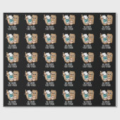 Wir kneten Hefe andere lustige Backpistolen dunkle Geschenkpapier (Flach)